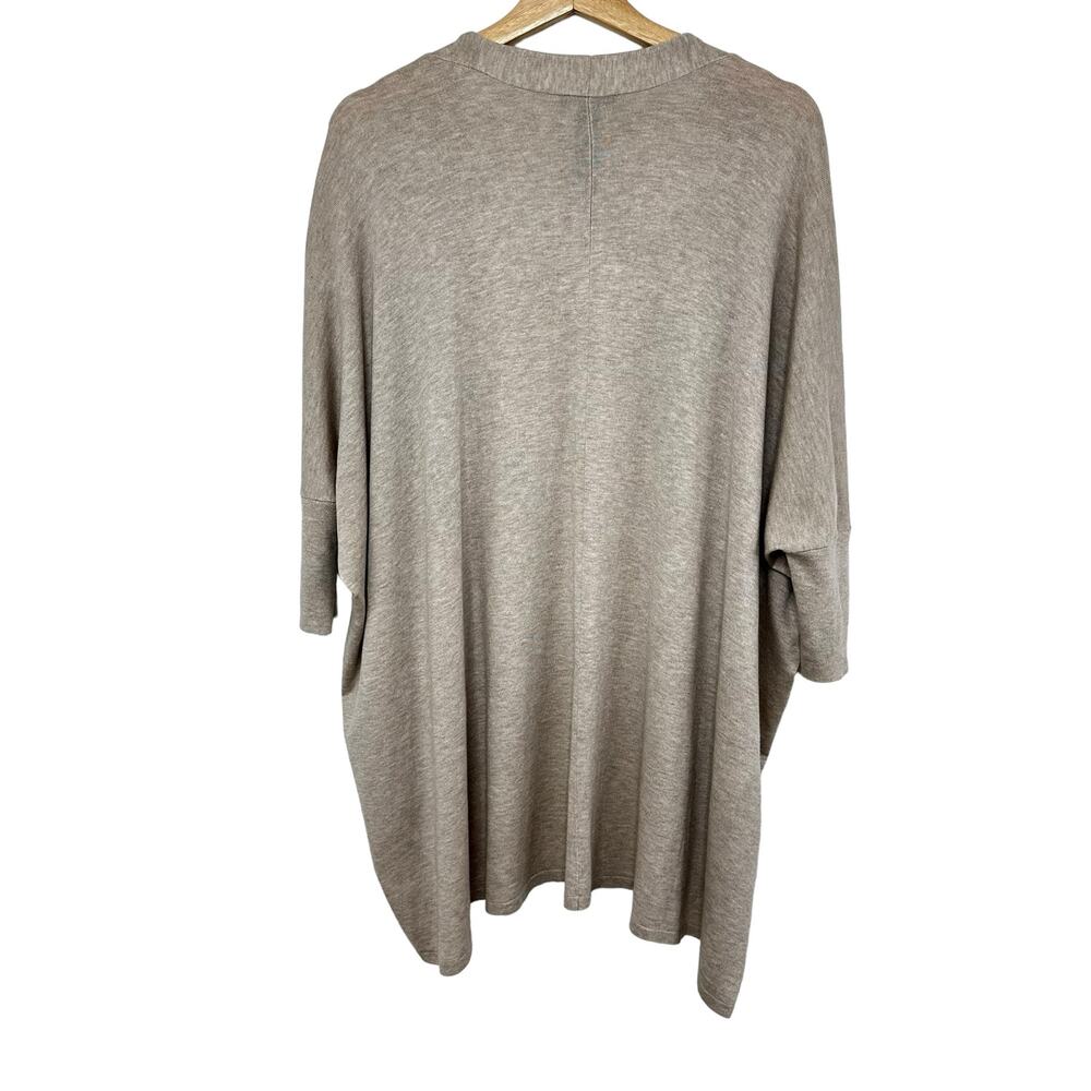 Eileen Fisher Open Cardigan Size Large/X-Large Beige Batwing  Lagenlook Oversize - Picture 2 of 11